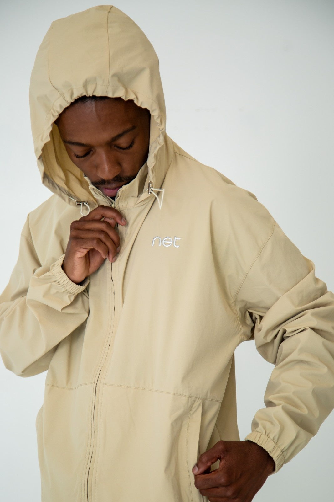Baseline Full Zip Jacket in Sand Khaki