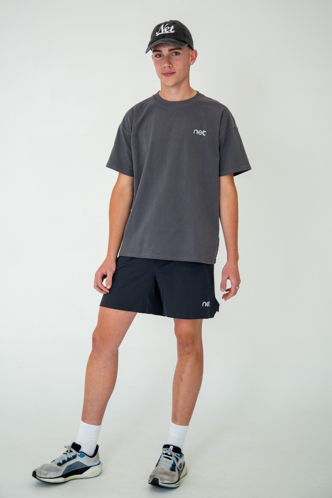 Baseline Tee in Coal Grey