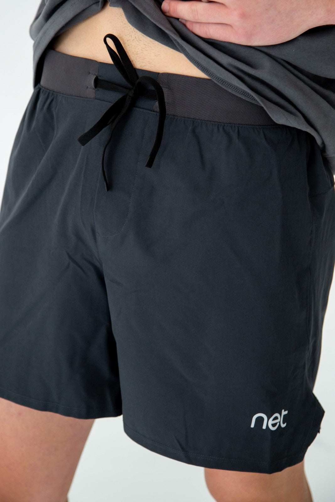 Baseline Layer Shorts in Coal Grey