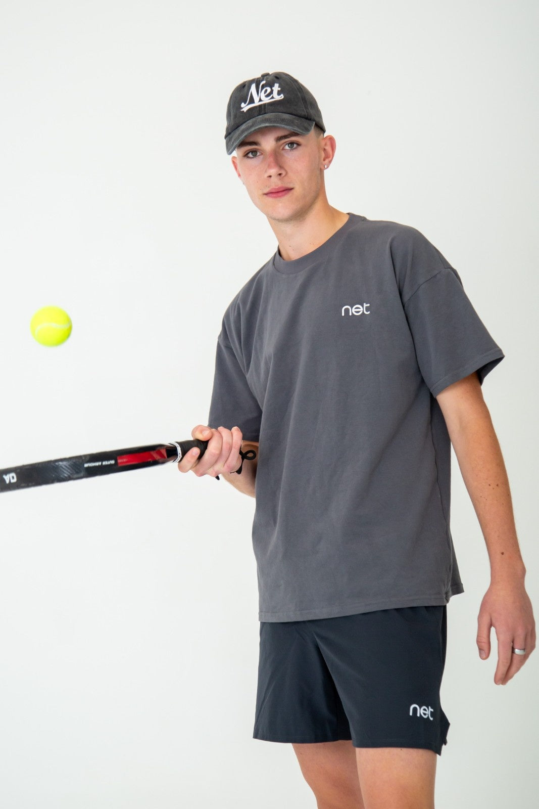 Baseline Tee in Coal Grey