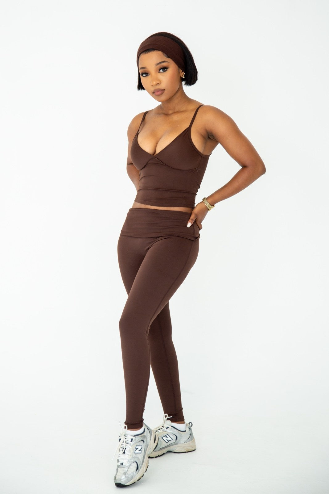 Latte Leggings in Cocoa Brown