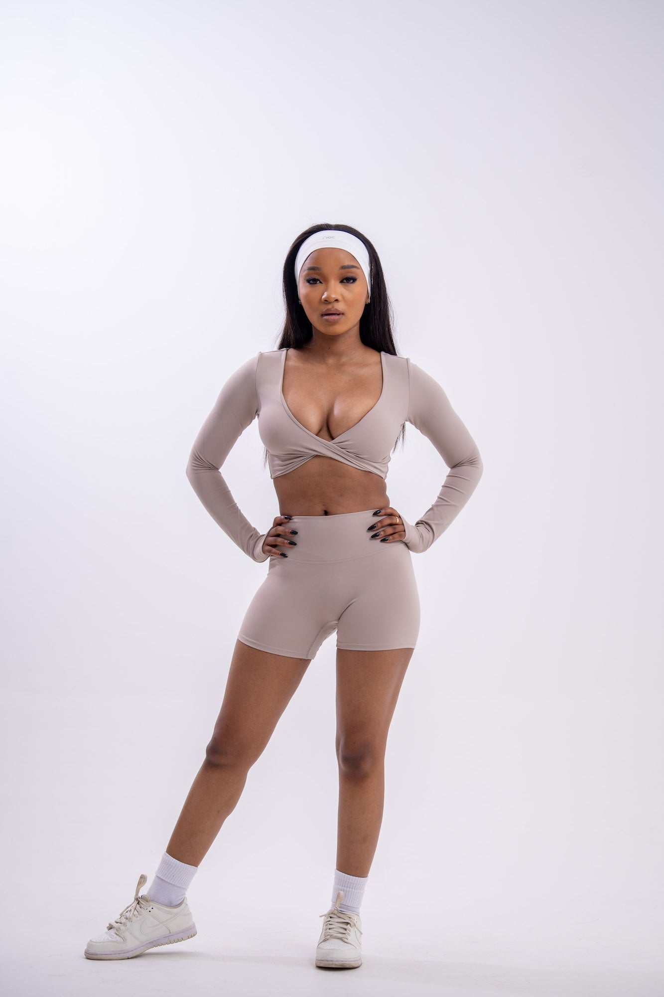Align Long Sleeve Top in Sandstone Cream