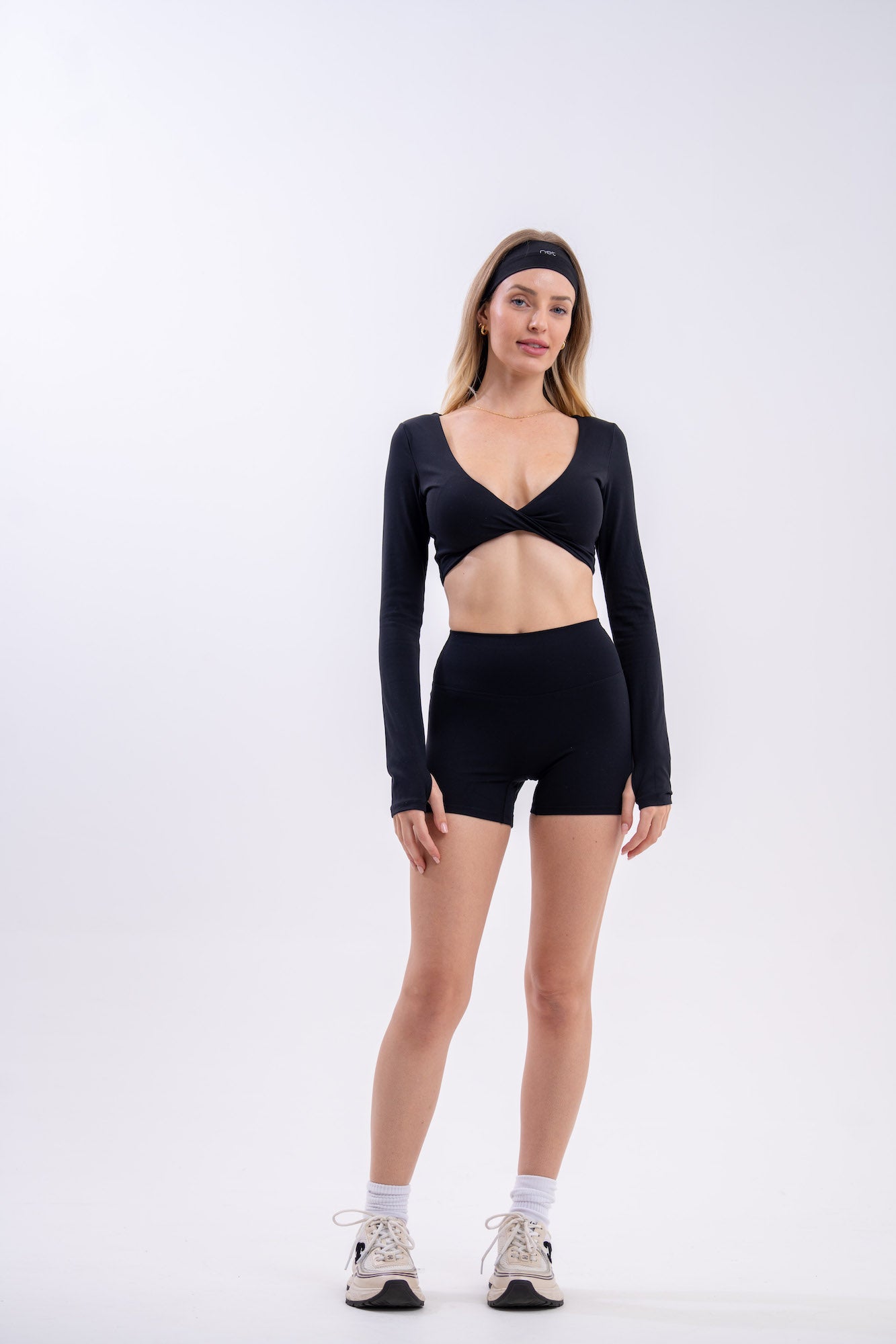 Align Long Sleeve Top in Jet Black