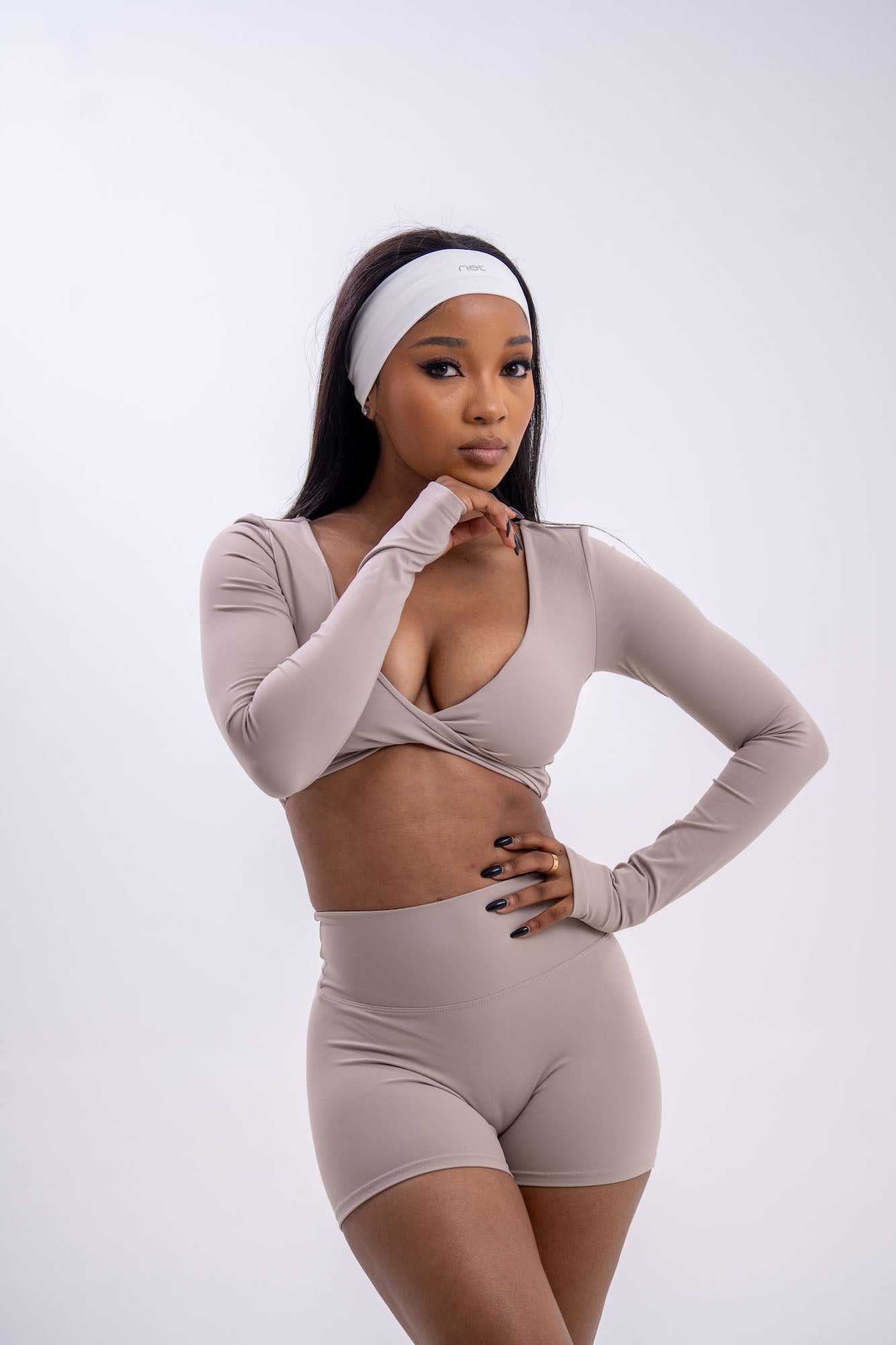 Align Long Sleeve Top in Sandstone Cream