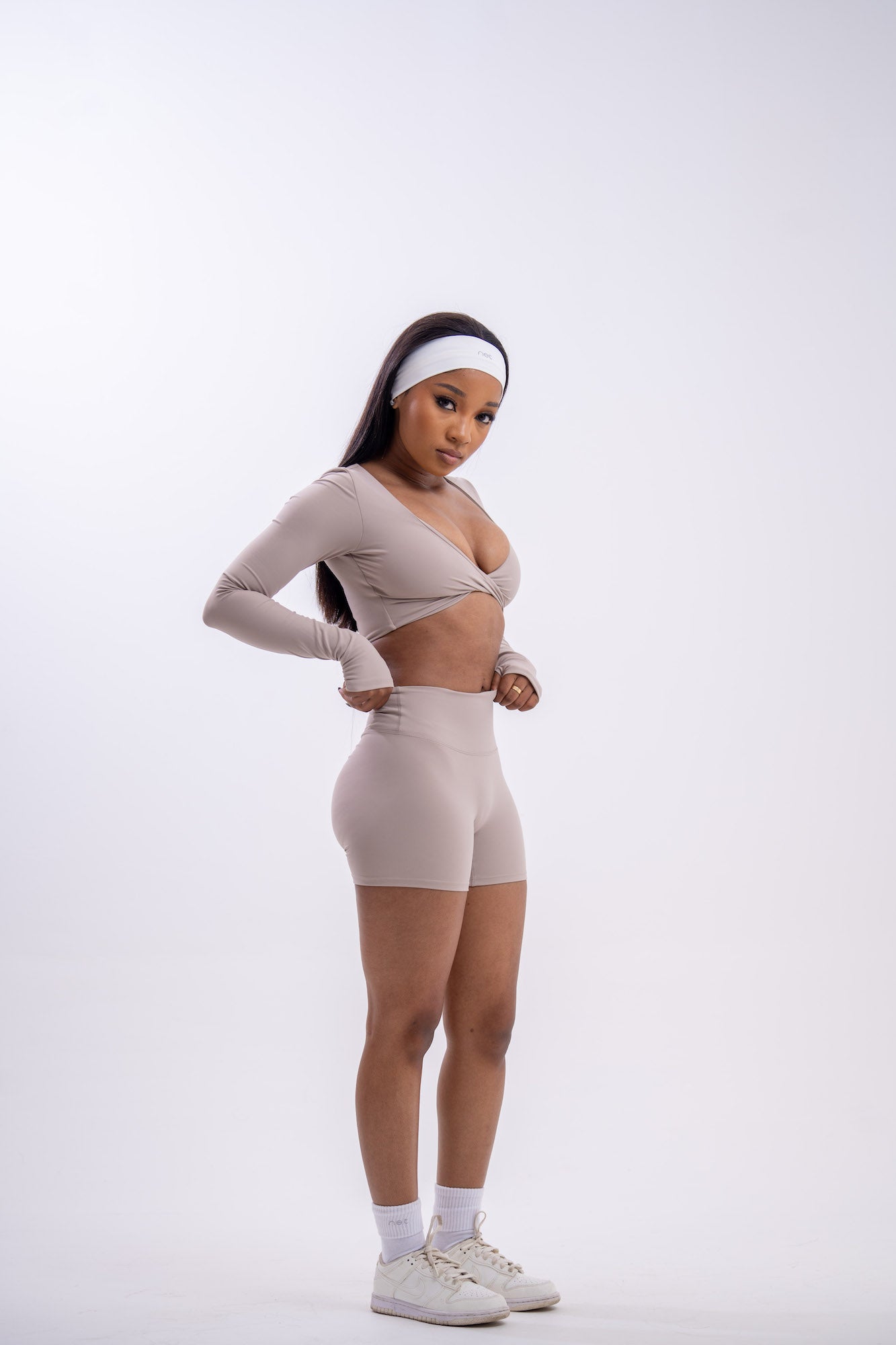 Align Long Sleeve Top in Sandstone Cream