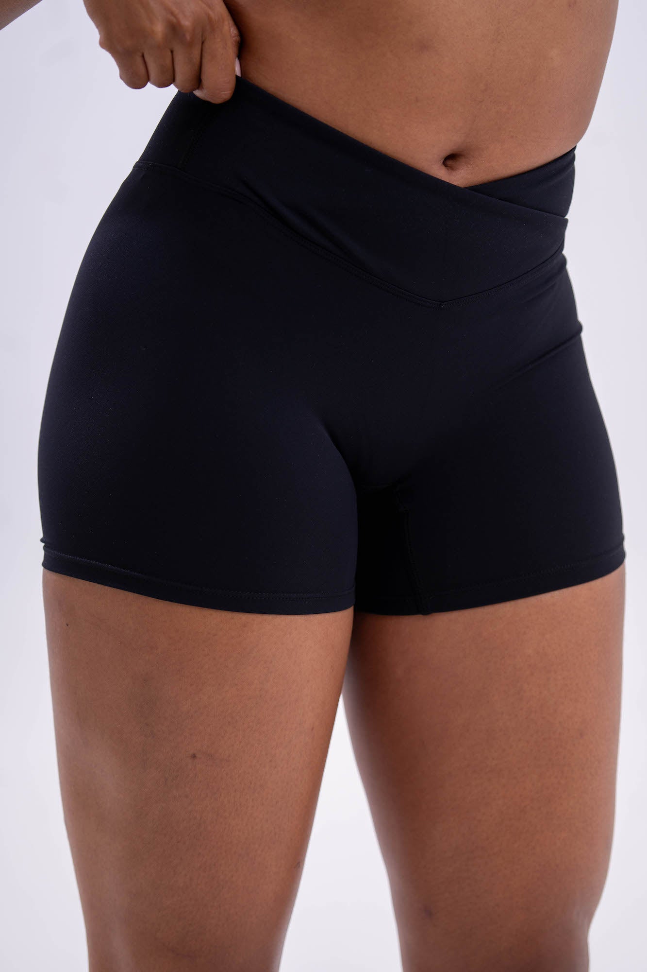 The Serving Shorts in Jet Black