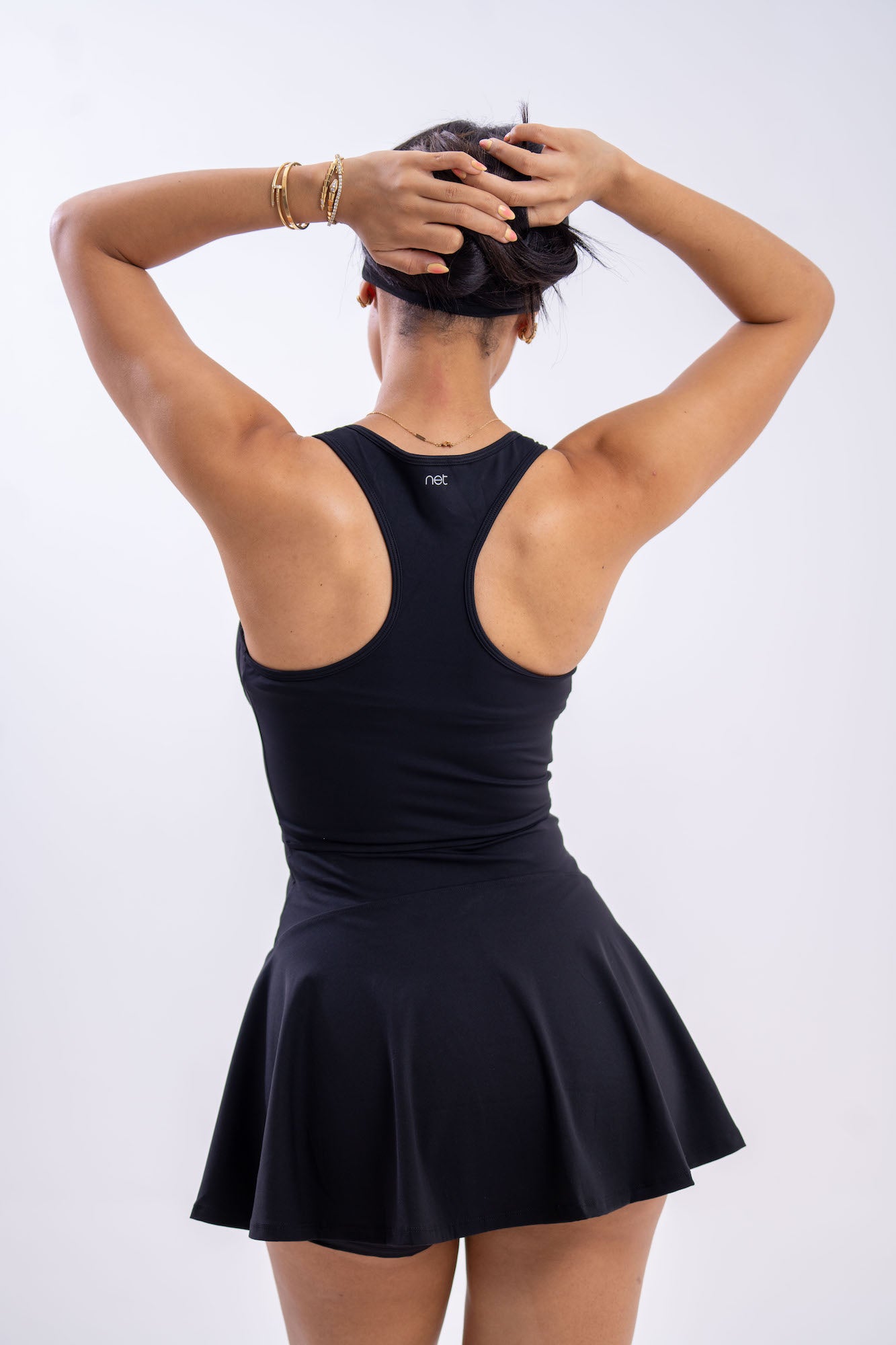 The Vamos Dress in Jet Black