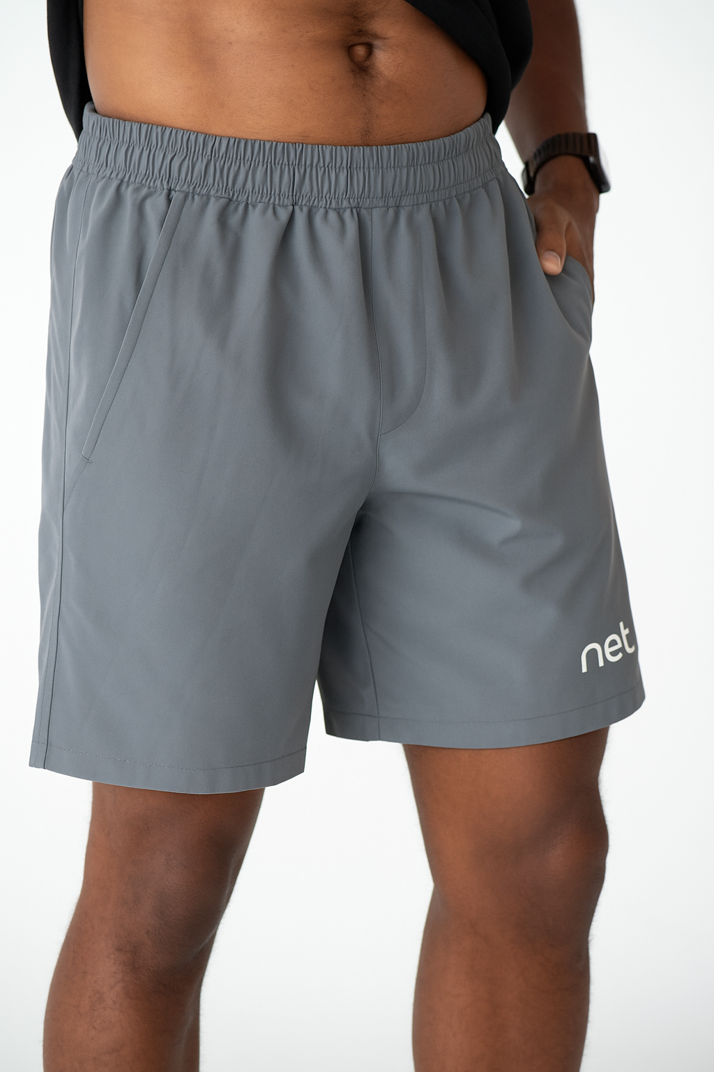 Baseline Shorts in Chalk Grey