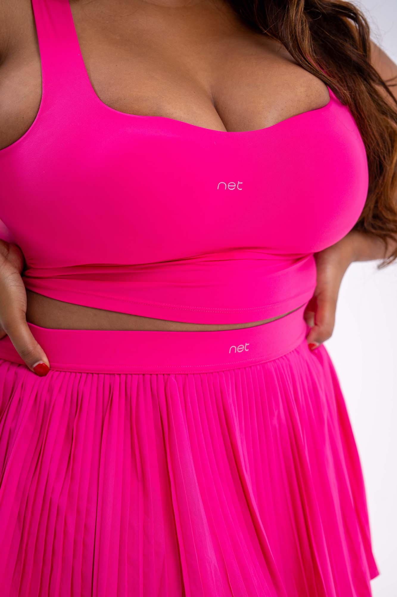 Golden Point Skort in Raspberry Pink