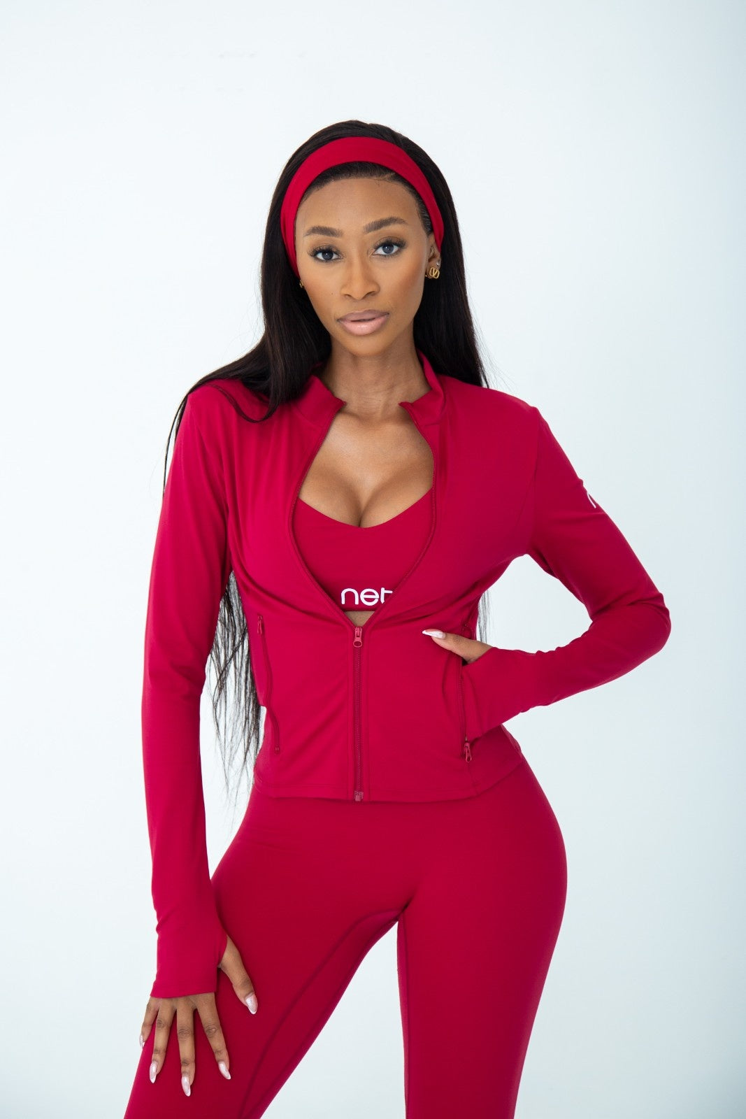 Amore Jacket in Plum Red