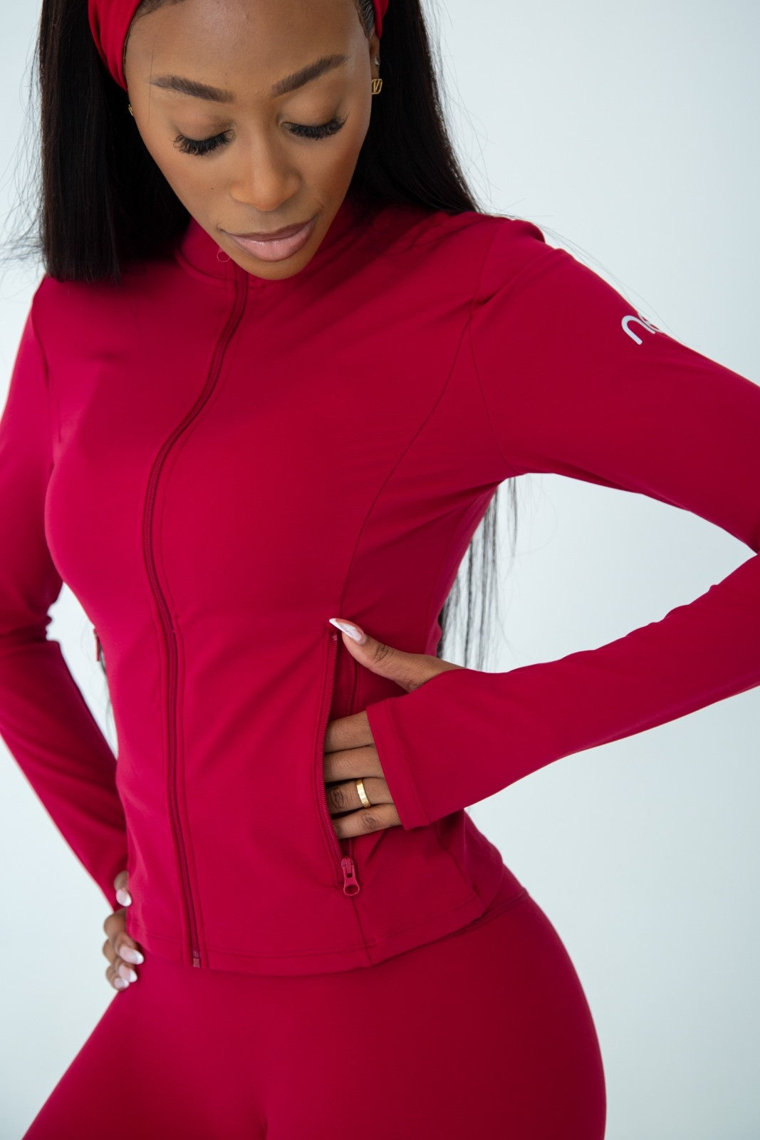 Amore Jacket in Plum Red