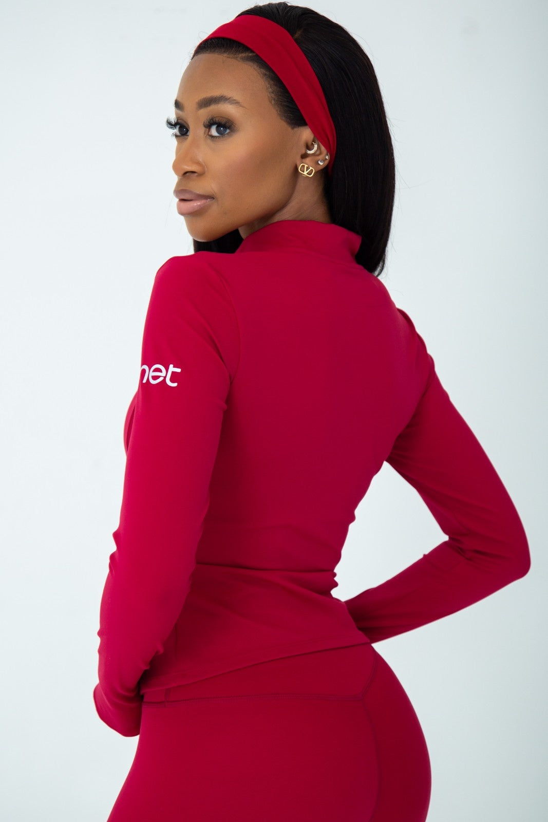 Amore Jacket in Plum Red