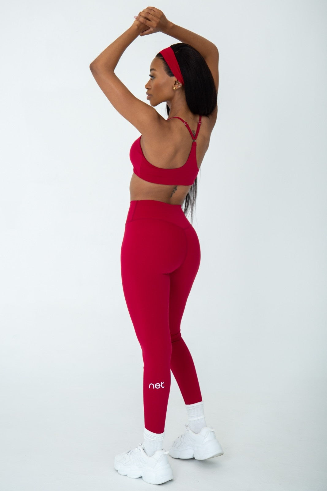 Amore Leggings in Plum Red