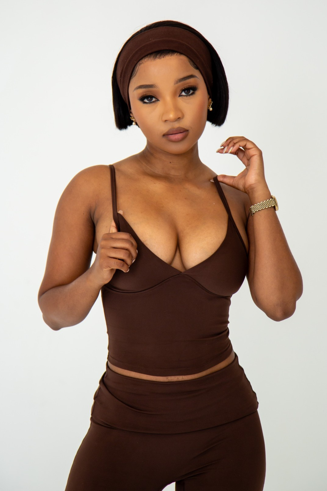 Latte Tank in Cocoa Brown