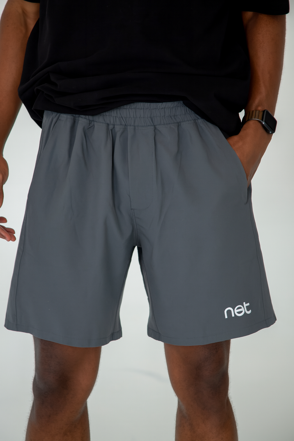Baseline Shorts in Chalk Grey
